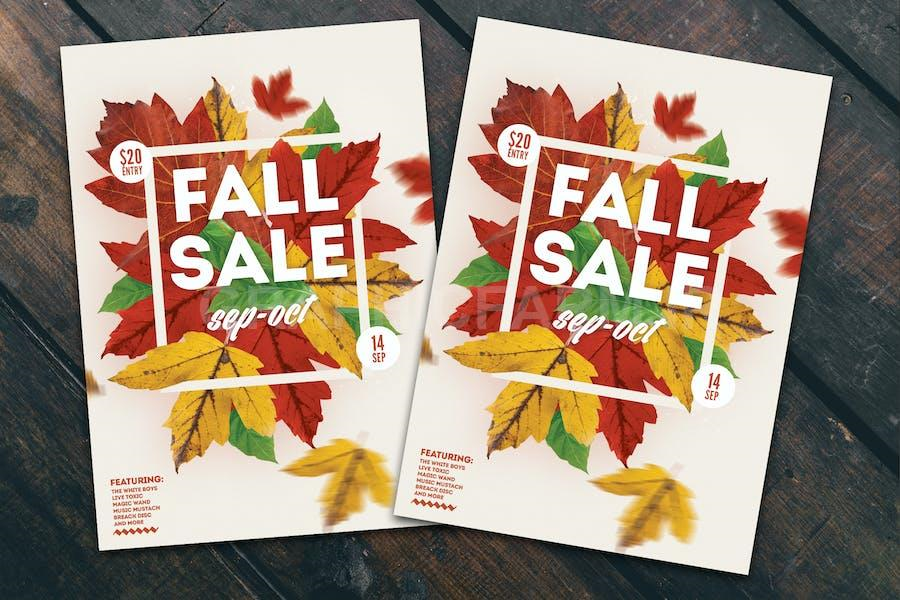 Fall Sale Flyer Poster