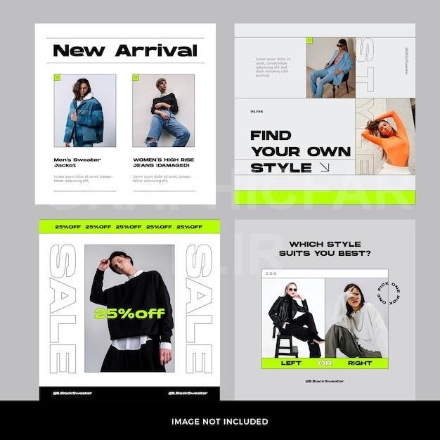 Fashion Instagram Post Set 