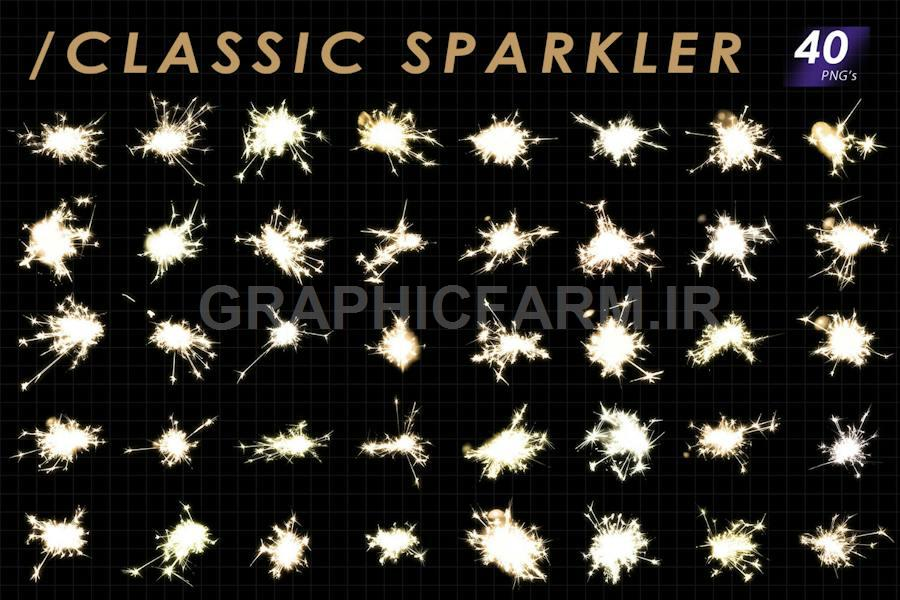 Real Sparkler Overlays