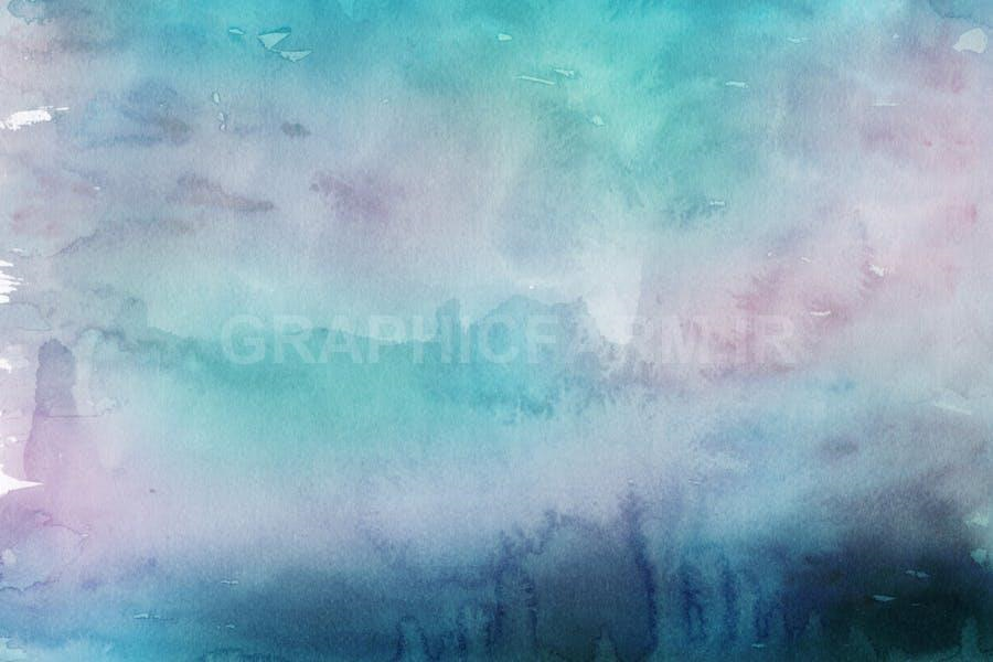 Winter Watercolor Backgrounds 2