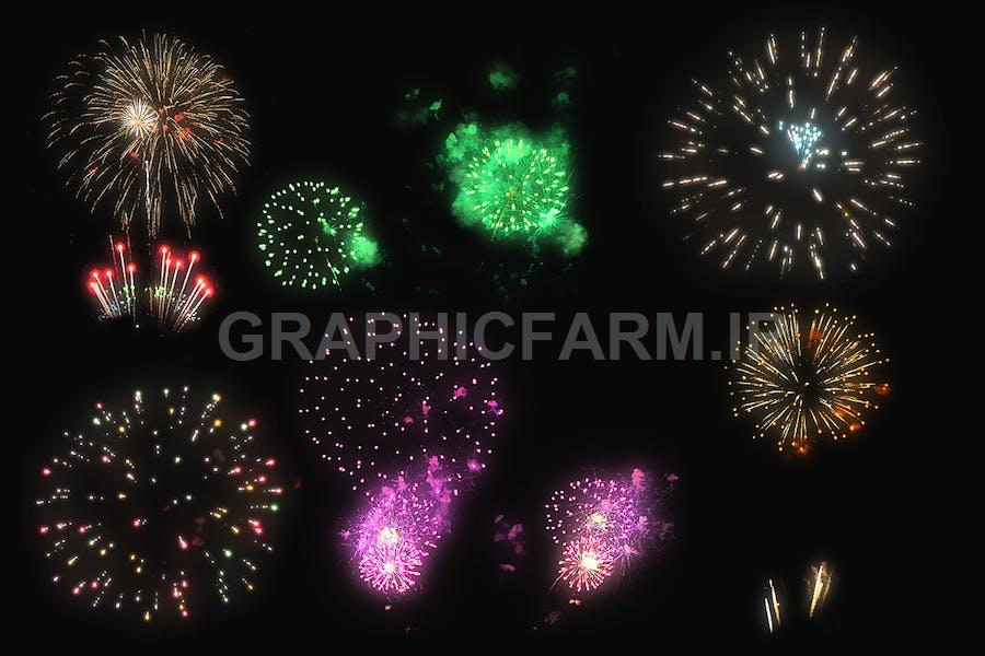 100 Firework Overlays