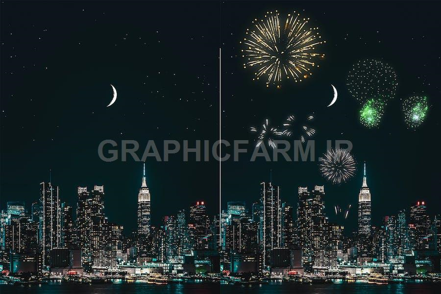 100 Firework Overlays