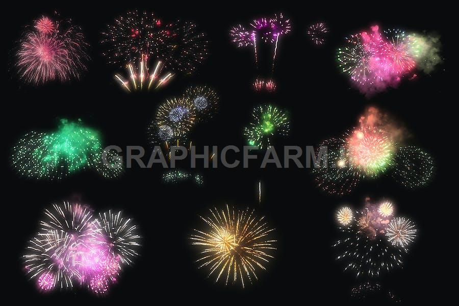100 Firework Overlays