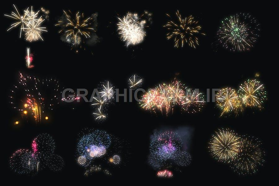100 Firework Overlays