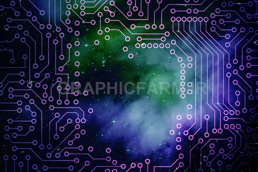 Space Microchip Backgrounds 1