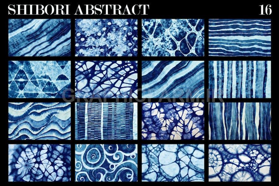 Abstract Shibori Textures
