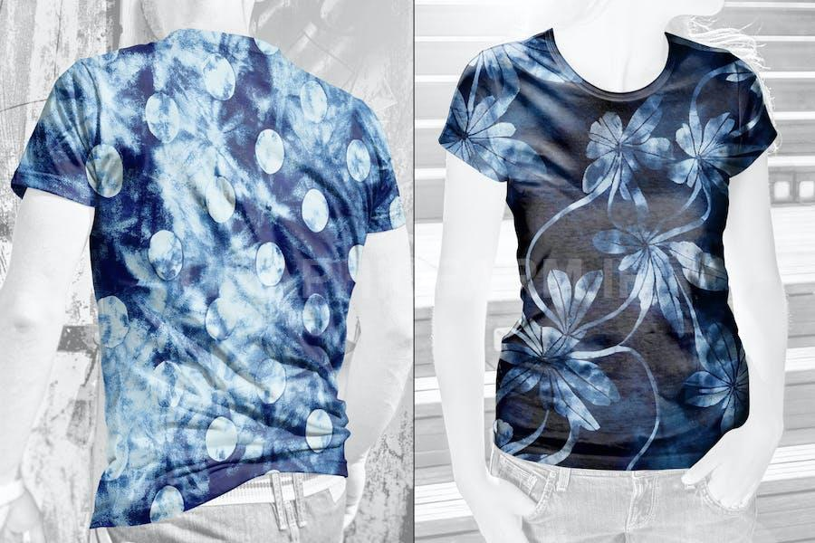 Abstract Shibori Textures