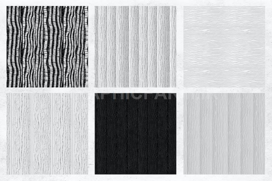 Black & White Wood Patterns Vol.3