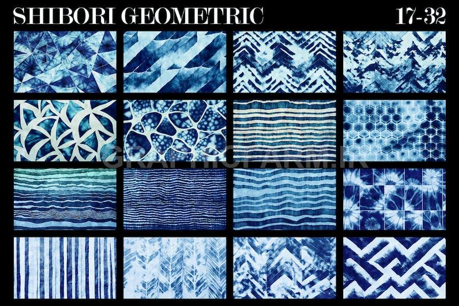 Geometric Shibori Textures