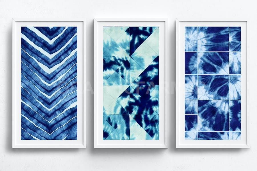 Geometric Shibori Textures