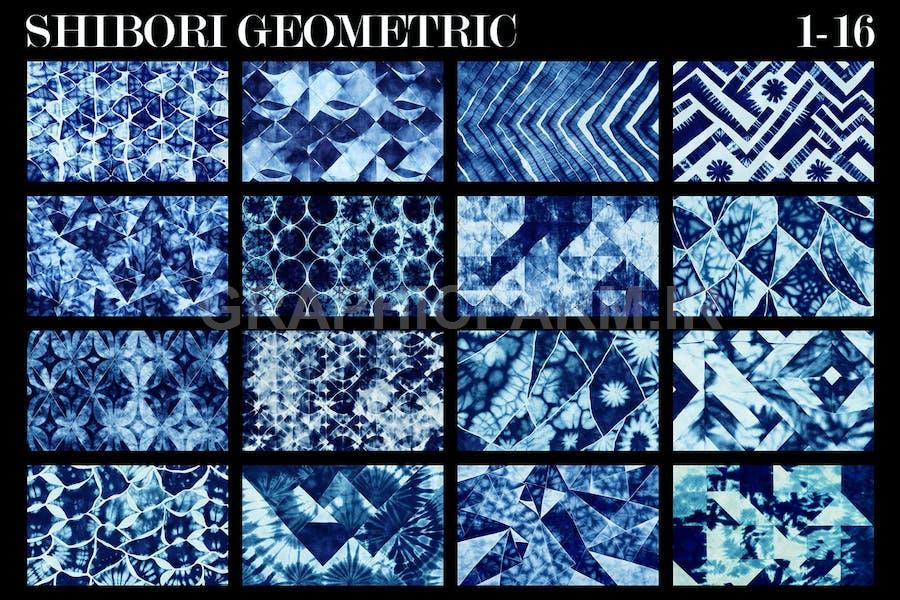 Geometric Shibori Textures