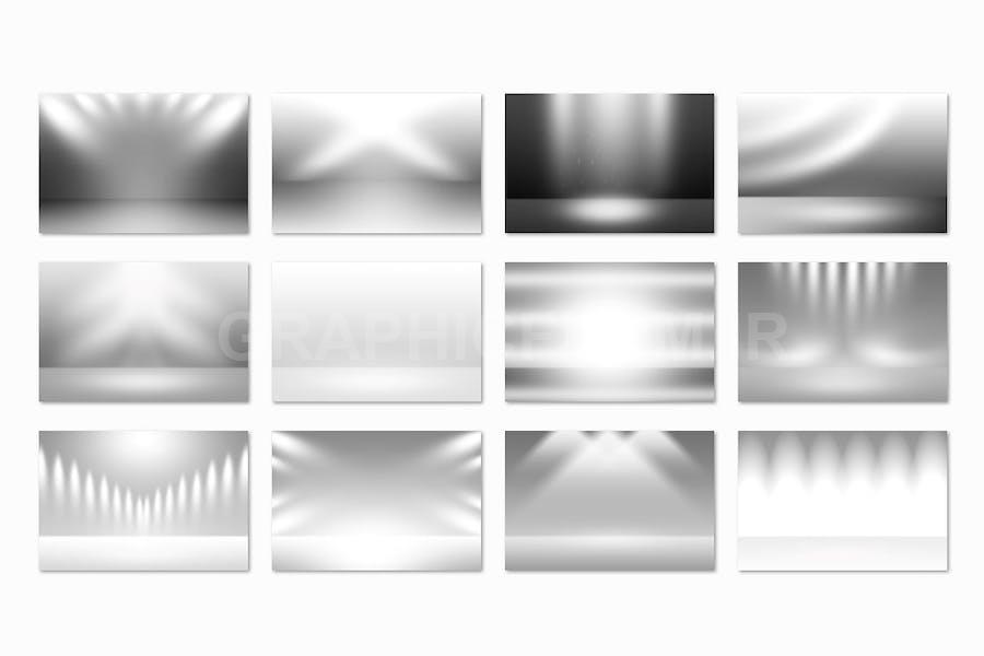 12 White Spotlight Backgrounds 3