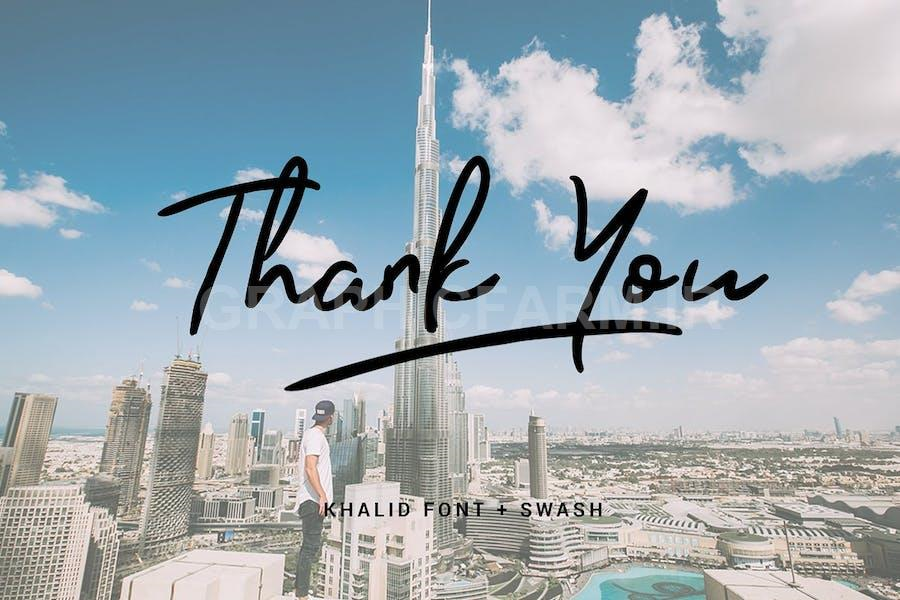 Khalid - Font With Swash