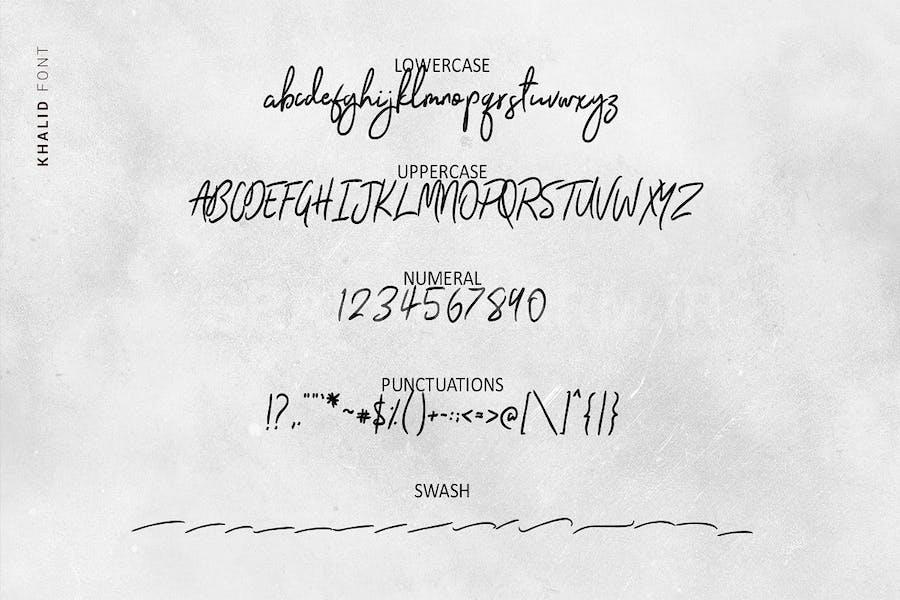 Khalid - Font With Swash