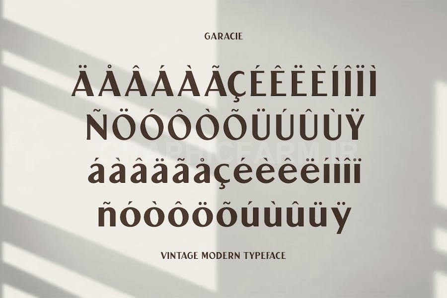 Garacie Vintage Modern Font