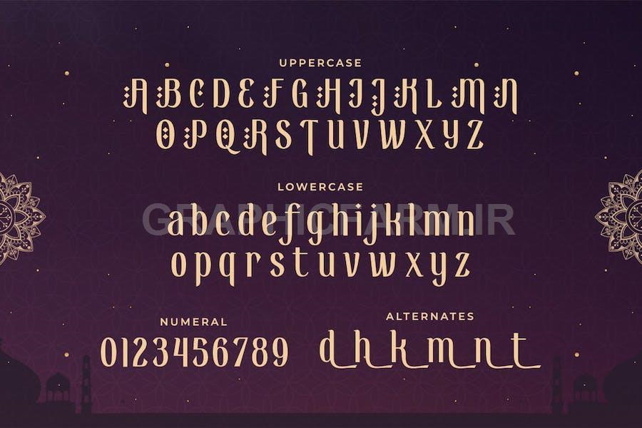Nightly Ramadhan - Arabic Font