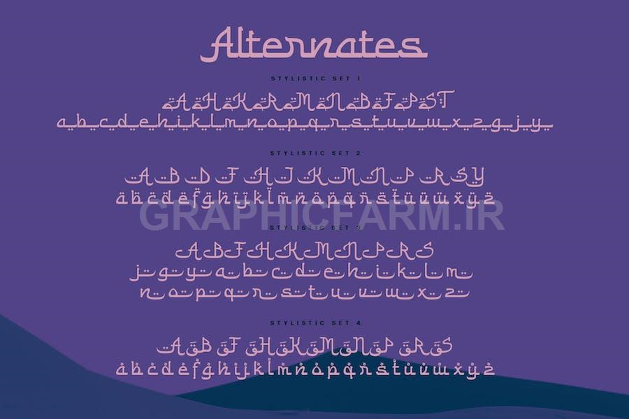 Alibon Arabic Typeface