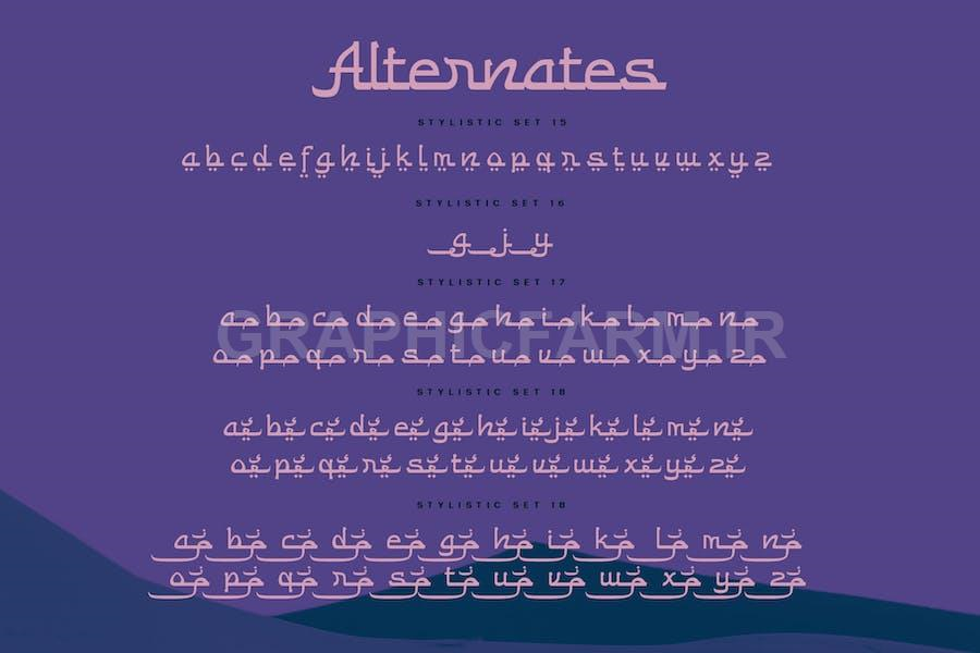 Alibon Arabic Typeface