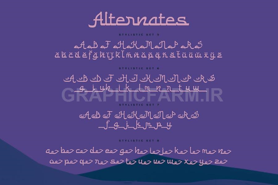 Alibon Arabic Typeface