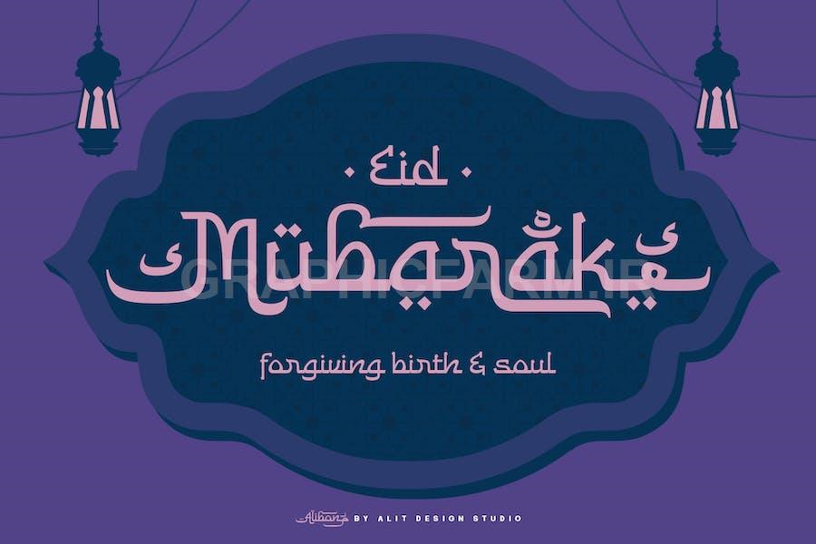 Alibon Arabic Typeface