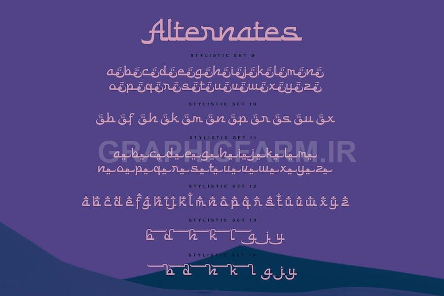 Alibon Arabic Typeface