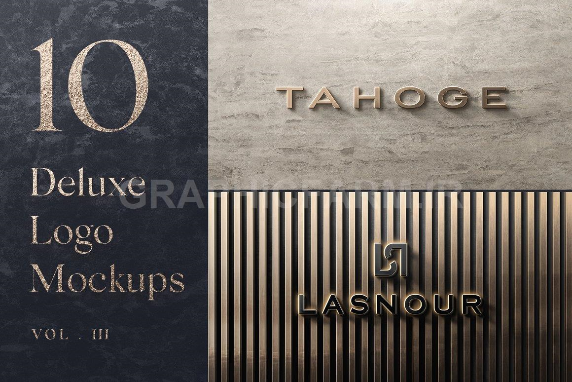 10 Deluxe Front Logo Mockups - V3 | Creative Market