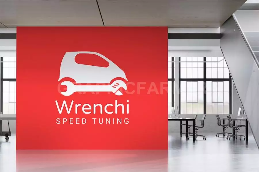 Wrenchi : Car Repair Or Auto Repair Logo