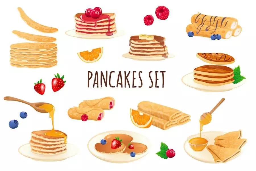 Pancakes Realistic 3D Elements
