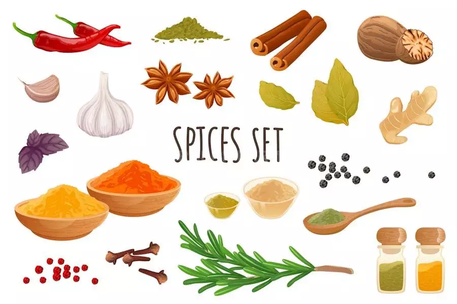 Spices Realistic 3D Elements