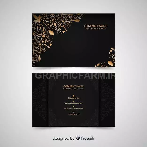 Dark Classic Business Card Template