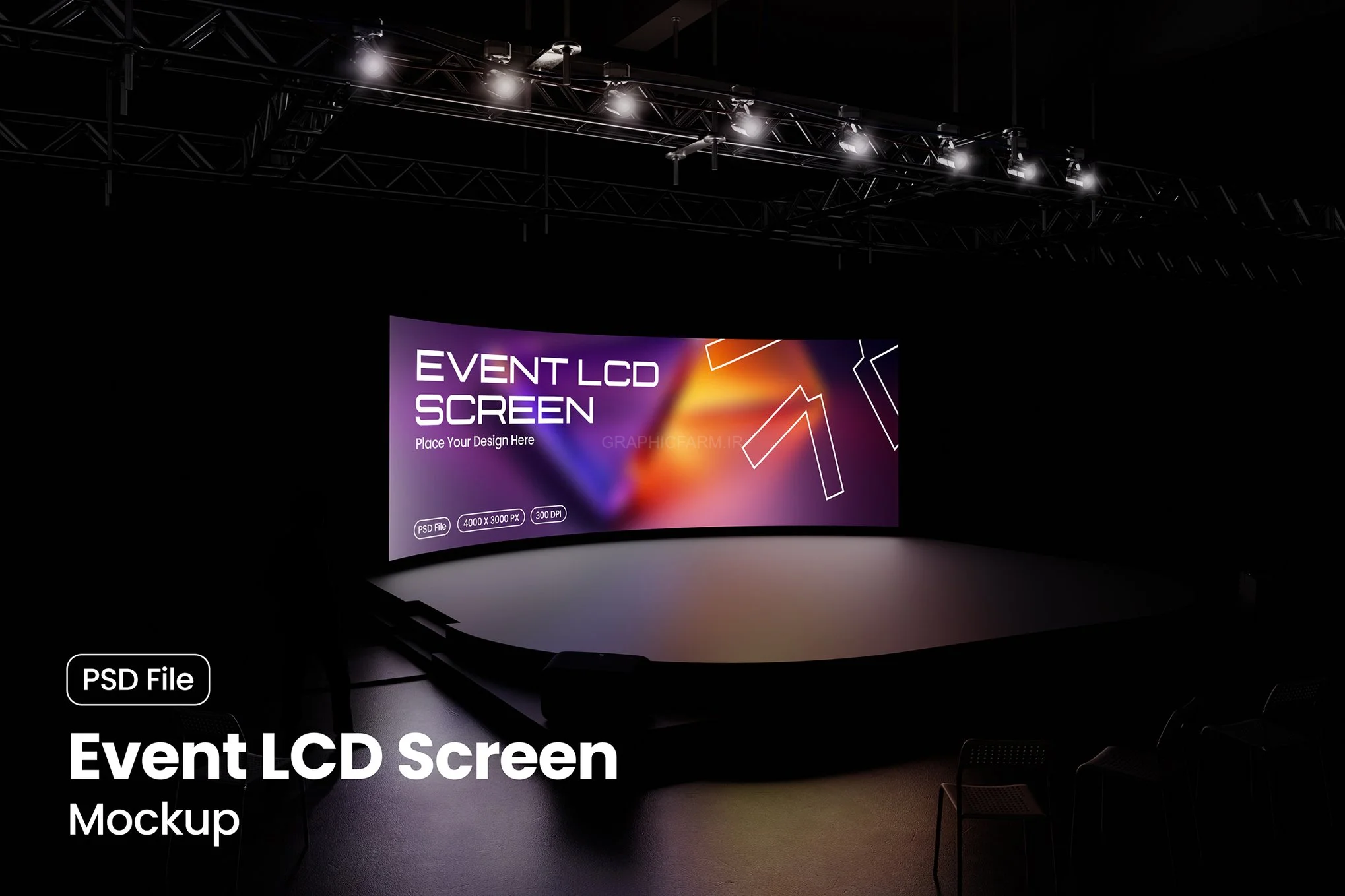 Event LCD Screen Mockup