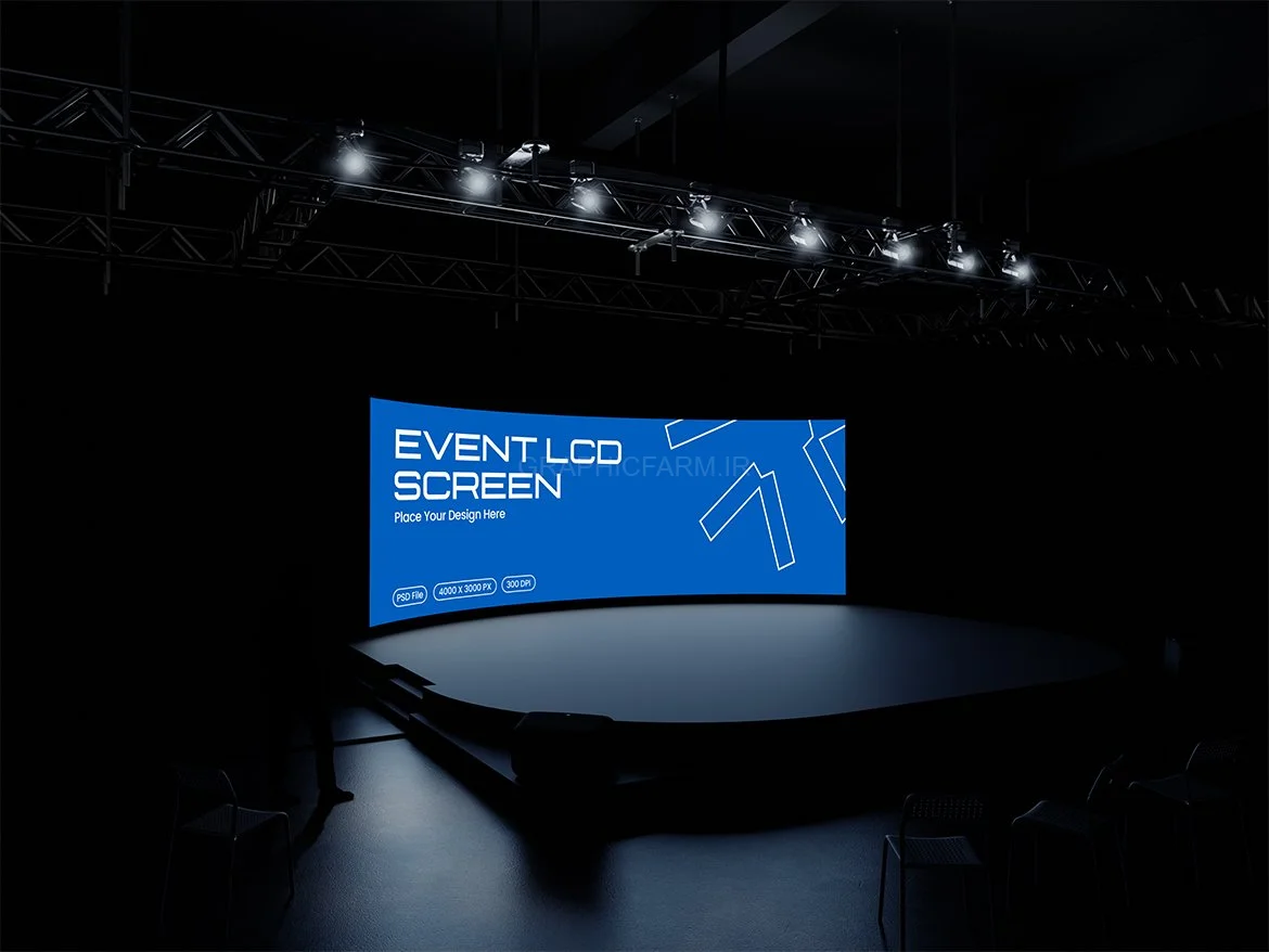 Event LCD Screen Mockup