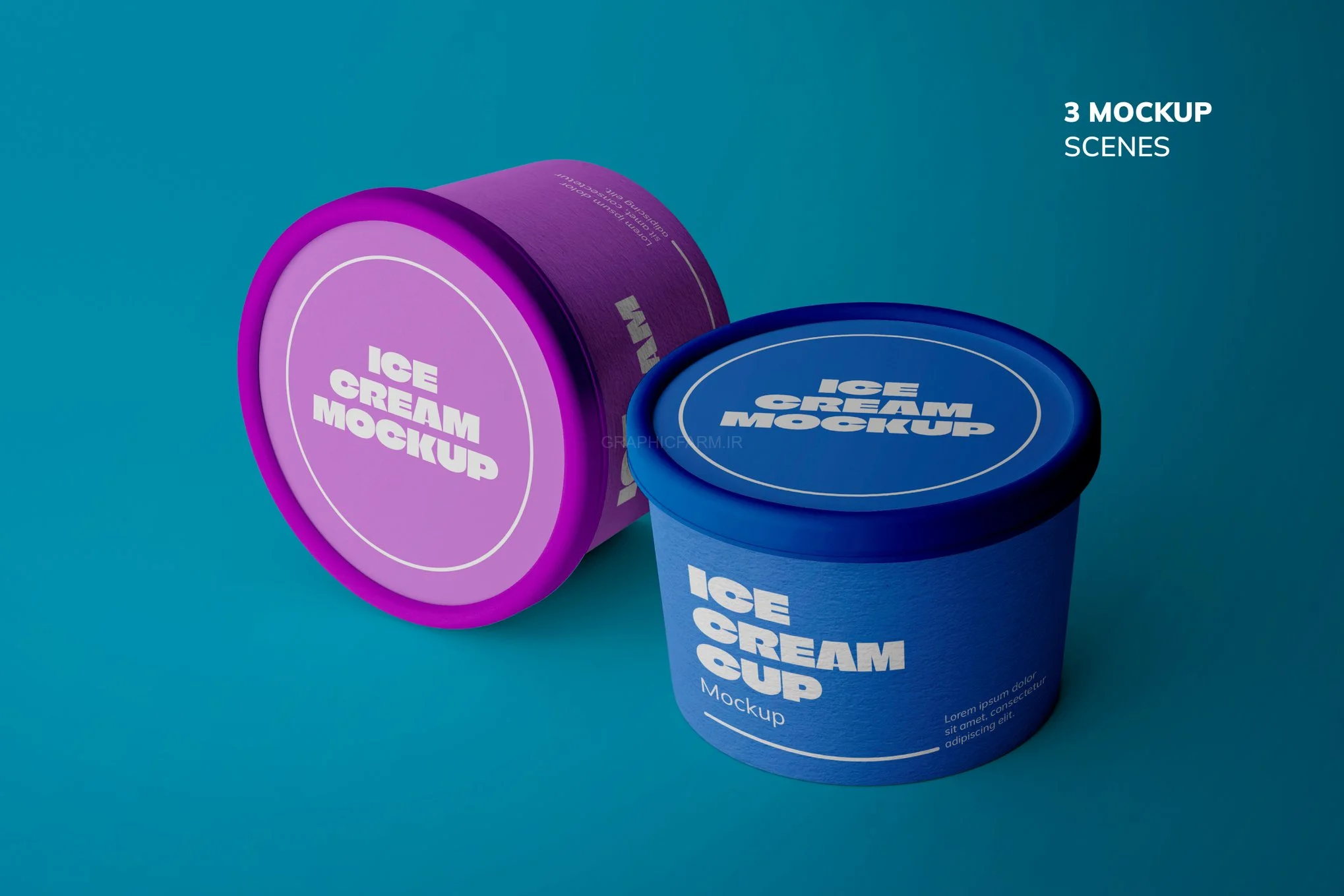 Ice Cream Cup Mockup
