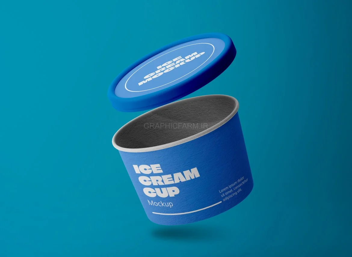 Ice Cream Cup Mockup