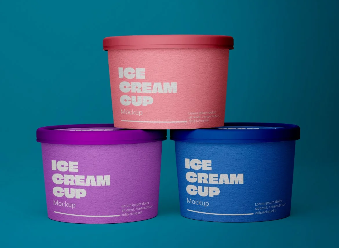 Ice Cream Cup Mockup