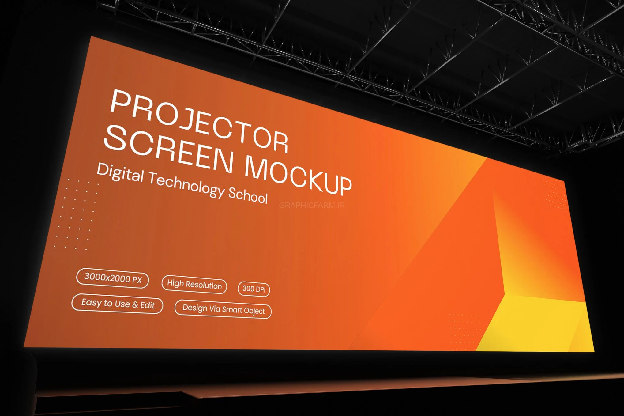 Conference Hall Presentation Mockup