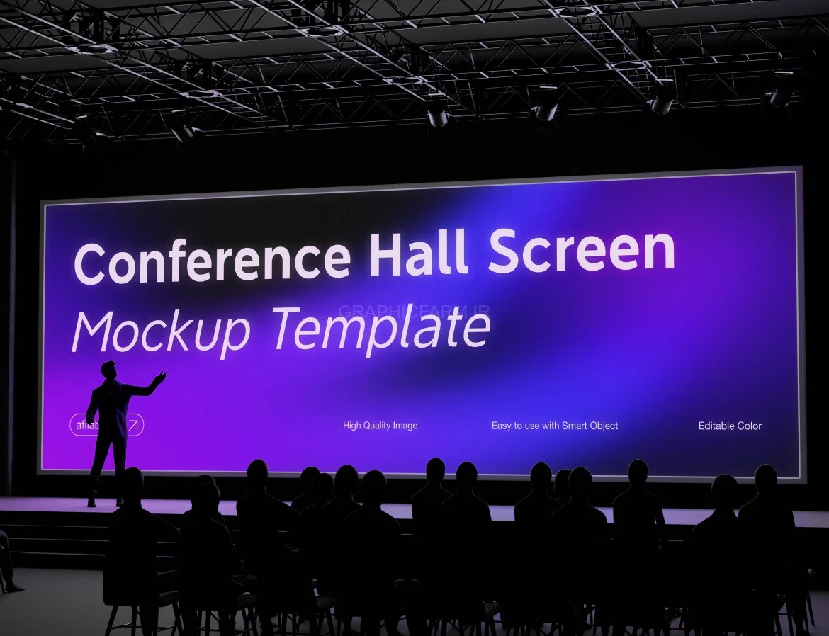 Conference Hall Screen Mockup