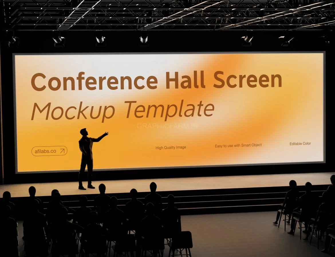 Conference Hall Screen Mockup