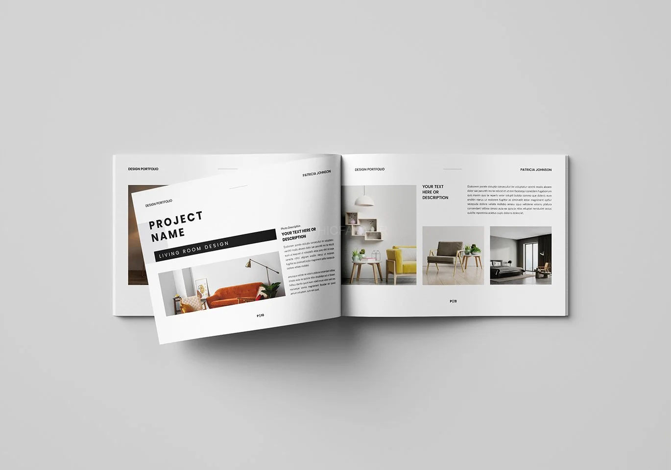 Interior Design Portfolio Template Landscape
