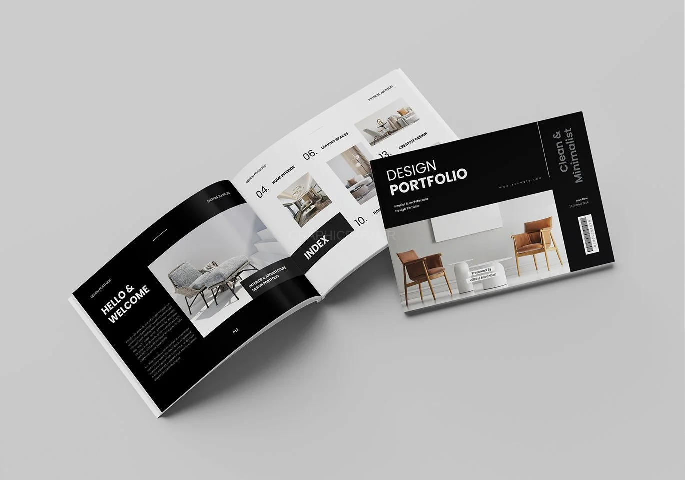 Interior Design Portfolio Template Landscape