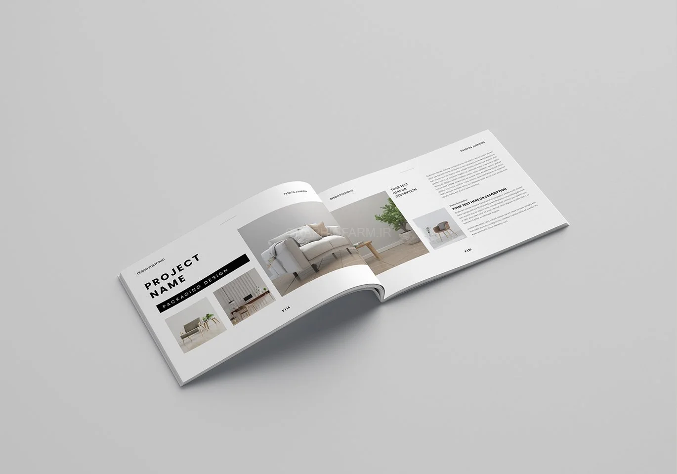 Interior Design Portfolio Template Landscape