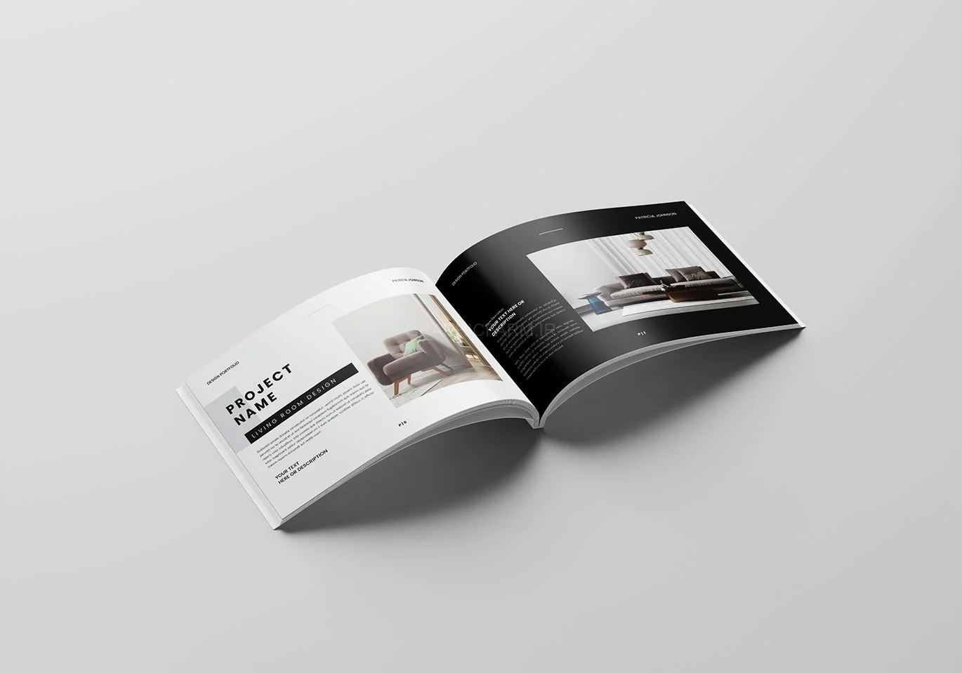 Interior Design Portfolio Template Landscape