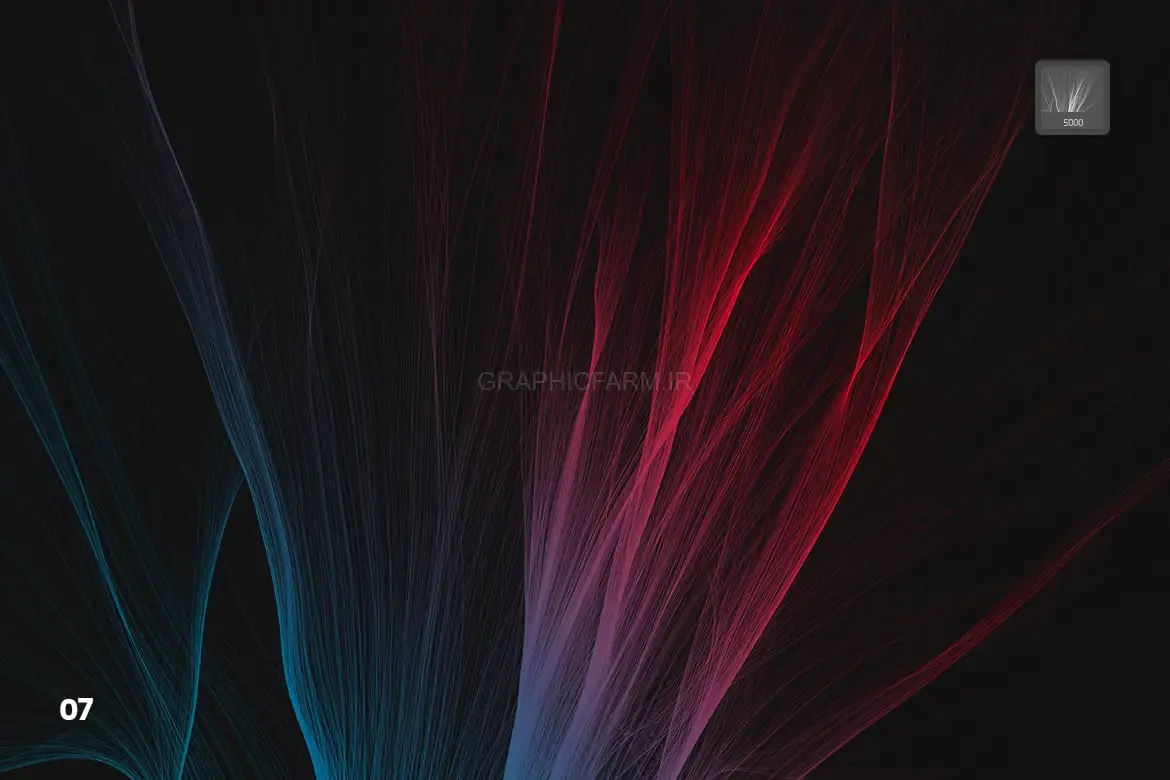 Digital Smooth Flow Of Hairs Photoshop Brushes