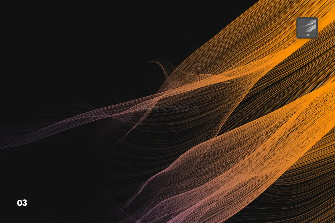 Digital Smooth Flow Of Hairs Photoshop Brushes