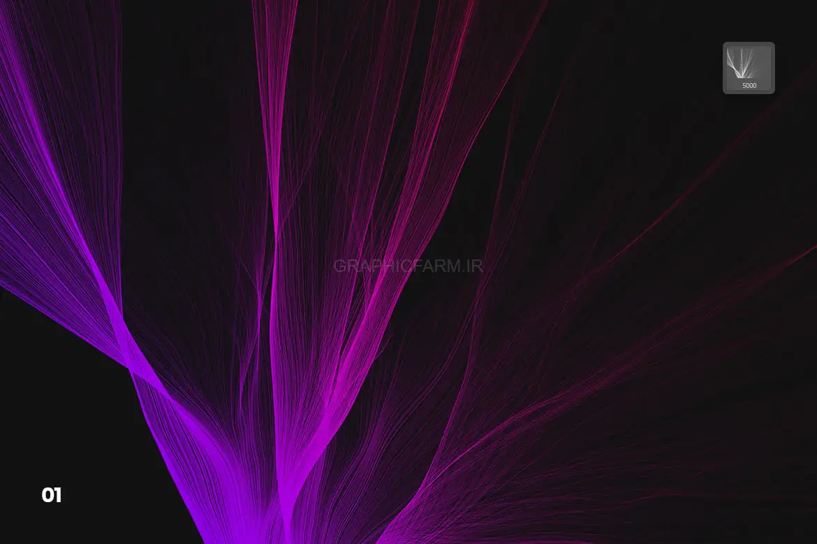 Digital Smooth Flow Of Hairs Photoshop Brushes