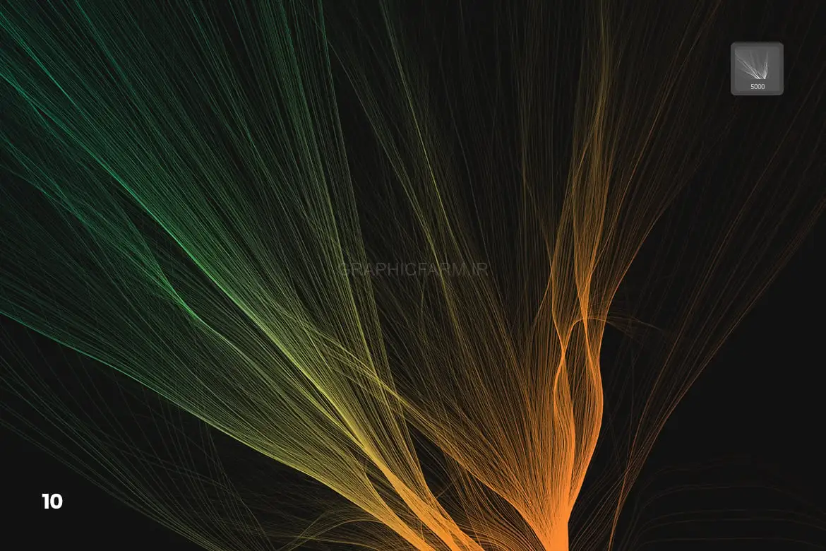 Digital Smooth Flow Of Hairs Photoshop Brushes