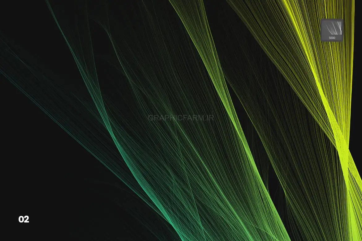 Digital Smooth Flow Of Hairs Photoshop Brushes