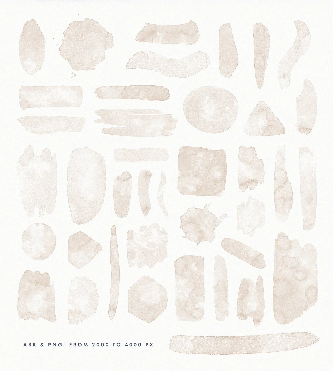 Cloudy Watercolor Decorations Set