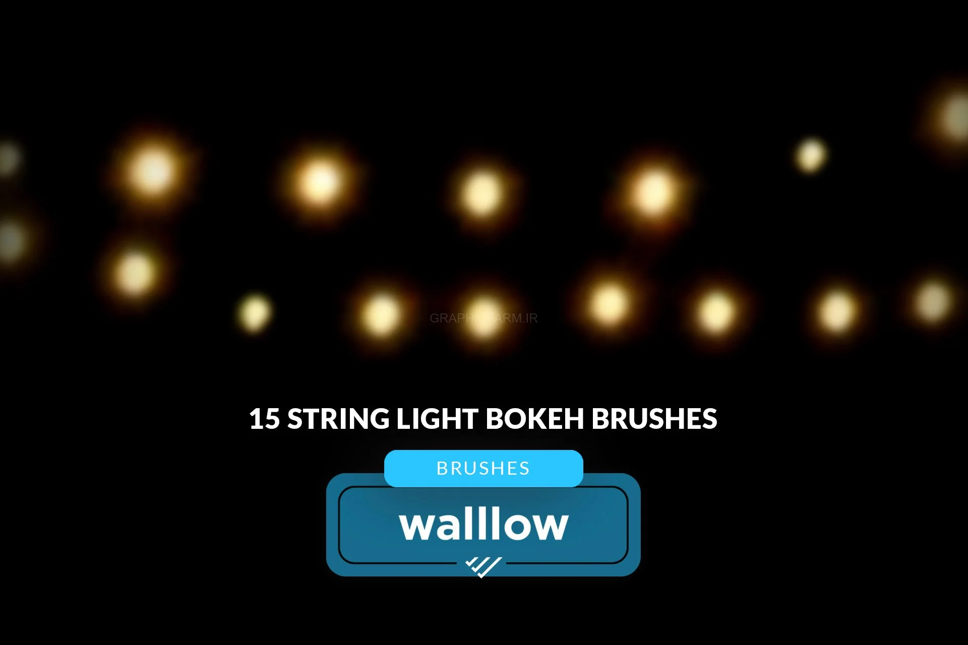 15 String Light Bokeh Brushes