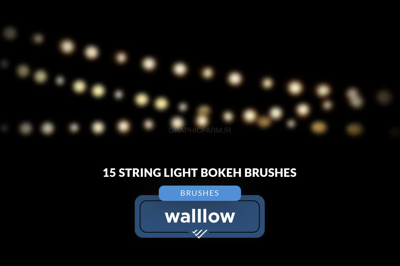 15 String Light Bokeh Brushes